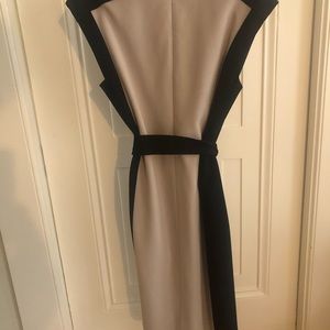 BOSS color block fabric tie belt